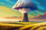 Atomenergie ist des Teufels. Mich machen solche Festlegungen zunehmend nervös. 2 Firefly Atompilz aus Atomkraftwerk ueber einer steppe 27849