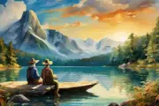 Auch über Winnetou und die Ausstrahlung anderer Karl-May-Filme wird wohl so lange debattiert, bis Söder eingreift. 10 Firefly Karl Mays Buchcharaktere Winnetou und Old Shatterhand an einem schoenen See sitzend am Ufer