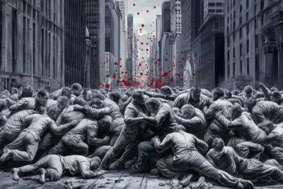 a captivating pencil sketch depicting a brawl betw 8UwlBiceT2OFo4lEuGuUYQ ykZgfpCwTRGIl7mXxOVsTg