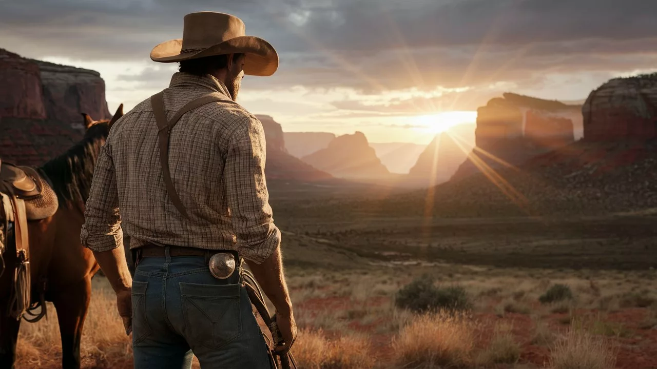 a classic western scene featuring a rugged cowboy G0aJkiqZSmqUztpOsFXMKQ o9BUSLdS1KGvqGBdfLJPQ