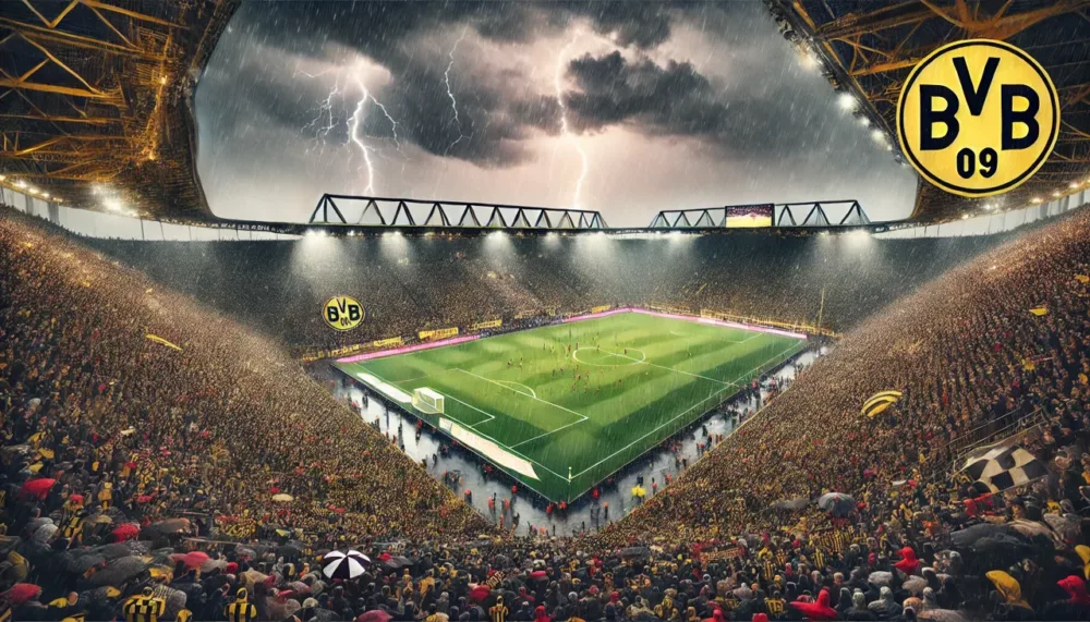 Aerial view of Dortmund's football stadium updated resized