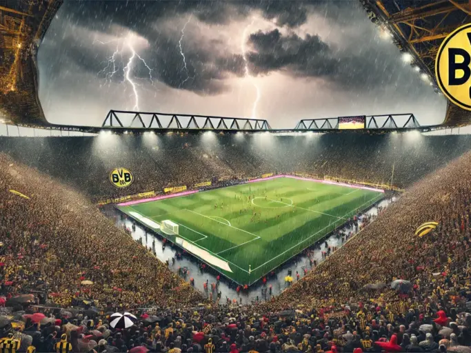 Aerial view of Dortmund's football stadium updated resized
