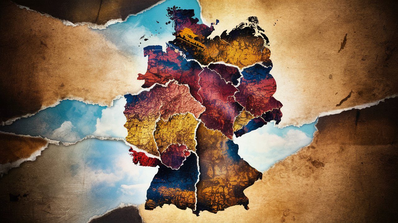 a torn german map with vivid color effects display rCxtKK7 Sxi1XZV6iMjsEA P7vE7WTxSgWctEdJjDmnfA