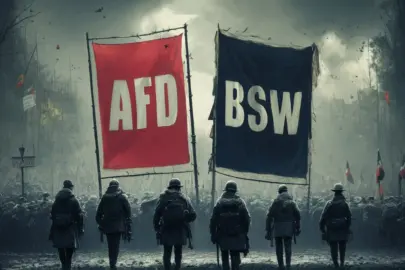 plakaten von afd und bsw im vordergrund begleitet EkWWlLdKQFSr3Za9XSsWRw 76RsMvWSRFidY8cx8oKJeQ