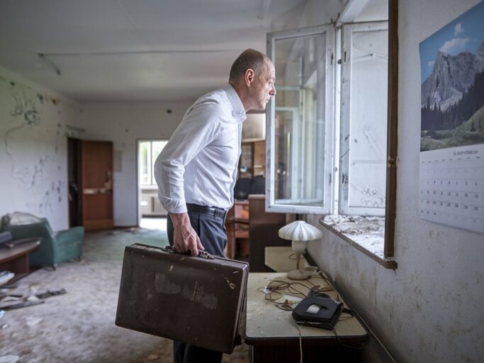 a medium shot of a slim man in his late 50s with a kCjoGVyLRbypmvA2G96urQ mWXULYwAQqGl TimopobGQ