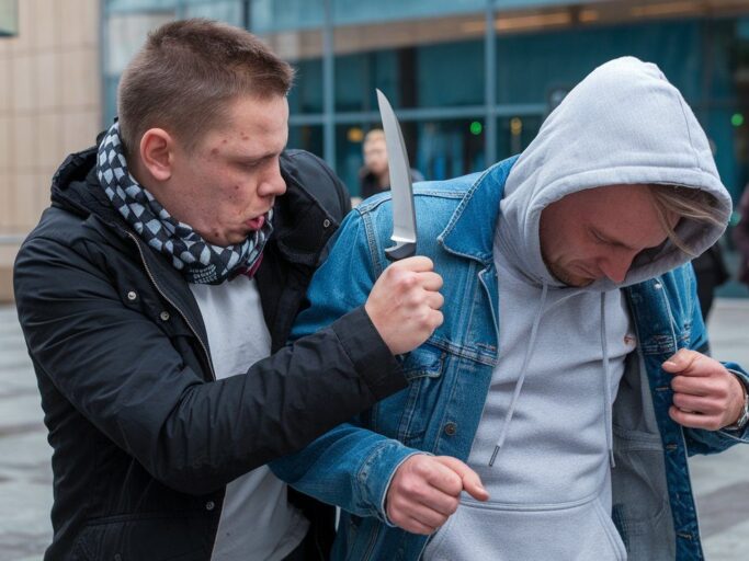 a photo of a man with a knife attacking another ma g0 YlNERTnOwa7mqKeaJdg eQgrJ tYRnCow53AmvqzIA