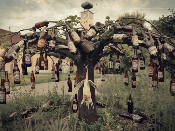 a photo of a schoner kirchor beer tree with a dead QvvkHAWHR8K68zZFarHloA b4ubZgylTSy1 bC4SoXHwA