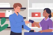 an illustration of a man paying with a credit card v ItOOTzSWewVGHqMLcLsw LH I23R9R3OCTL3DiMrojw
