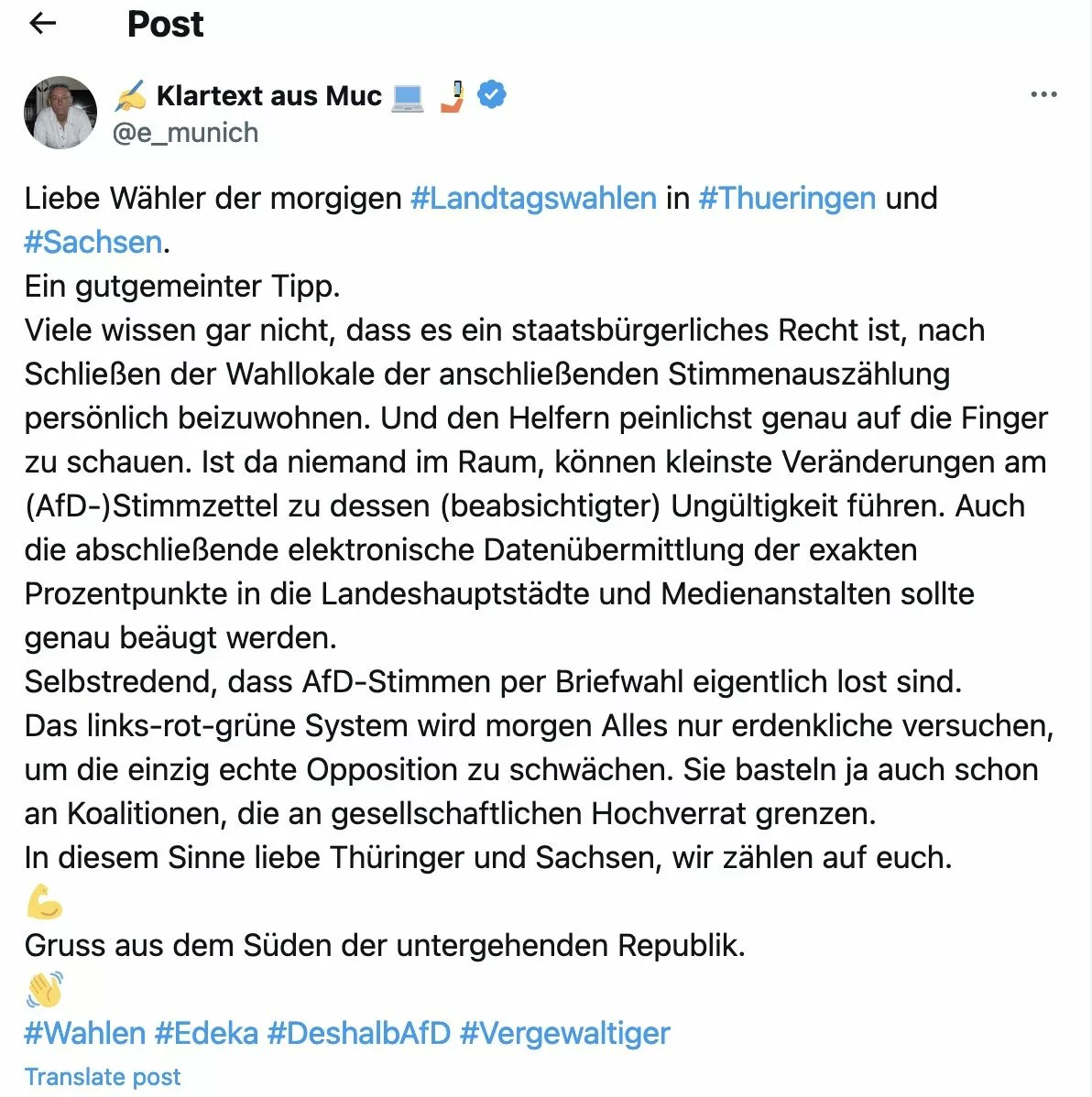 Wahlen Vertrauen