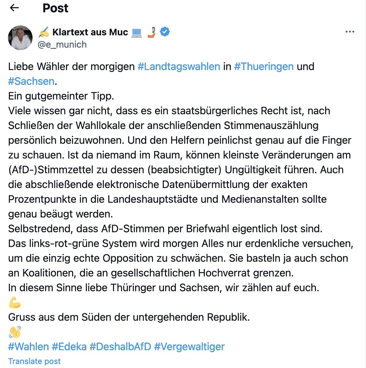 Wahlen Vertrauen