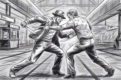 a black and white pencil drawing of two men fighti Et0EMXPNQsyCb cc6vIOdA mmdUqCkWRt6VhGWM vQfzQ