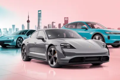 a high contrast image of two electric cars a porsc FtARXr2xSG6wMldNKgzjQg Y6XzzbvtQEinDuwJAu1HjA