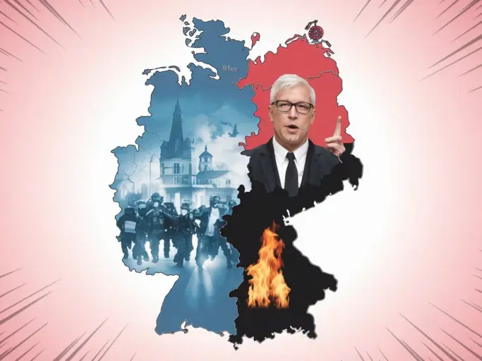 a symbolic image of a divided germany map with one 8poHyjyAR qNJ8K5LLrh8A 0W hzyWFTYGR3R4fj5gVDg