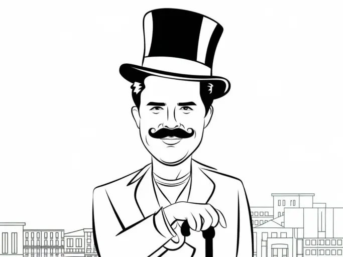 a black and white illustration of a man with a mus ej4rdSHbQq2YKxjVZbzX6Q yx2nDU8MTAm3bL5wzy8BFA