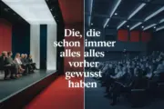 Wird jetzt die Herrschaft der Siebengescheiten beginnen?