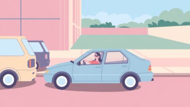 an illustration of a woman in a car reversing into nTxnenMhQMm m JB0bB03g URVkXh9UR OW8i A3x10ig