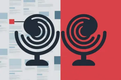 eine symbolische darstellung eines mikrofon das in yXn1x46jSnuGXFzMhjIViA qWTGVdVSTbuNbyBxHg2ROQ