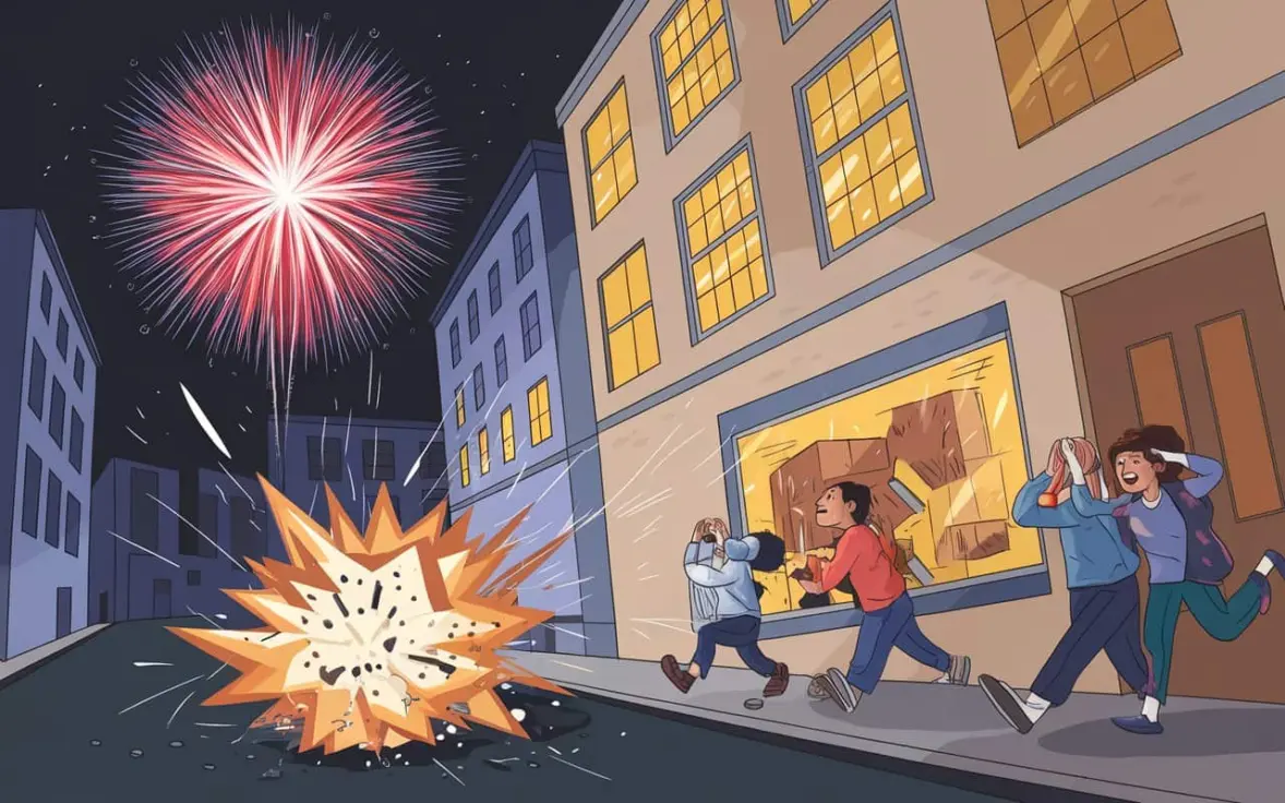 an illustration of a firework and a fire Xu hy4LOQuOjJtC46L2mAg M 8XctoyTViWMIqT0Mof4A