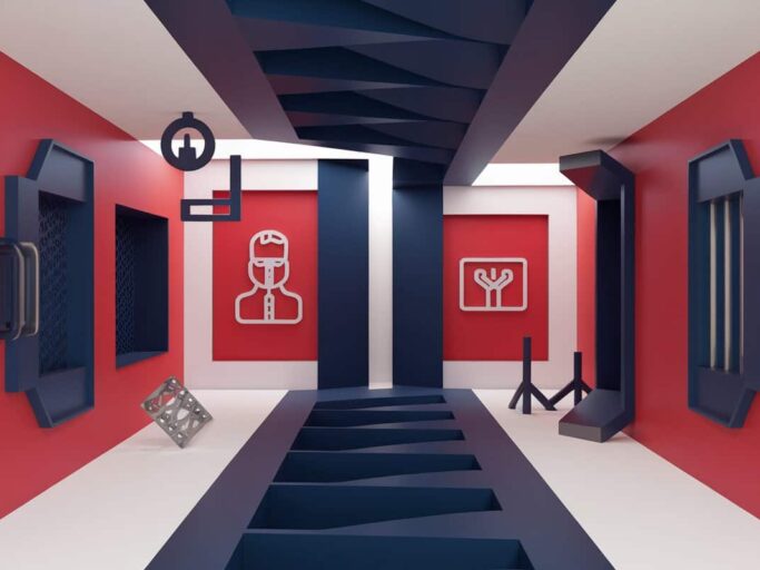 a 3d render of a modern minimalist desig tZrD0MwTRkyW5 nSqvPc g kY1scpRARHadg0YeoxRfmw