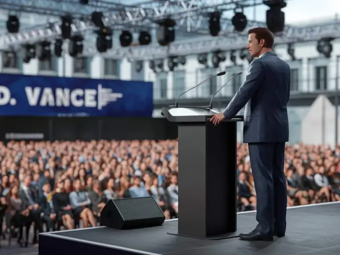 a 3d render of j d vance giving a speech EQwf1MBLS0OQ0oG8WjbTPg XoofsBIkRQKFuI3pF6O47g