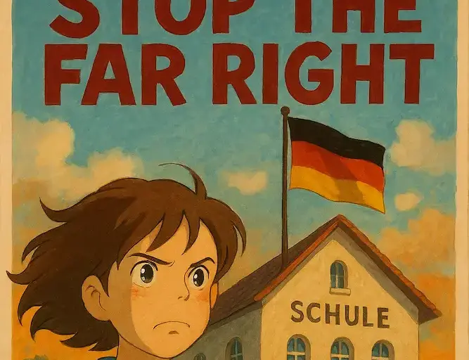 Schulen mit Deutschland Flagge