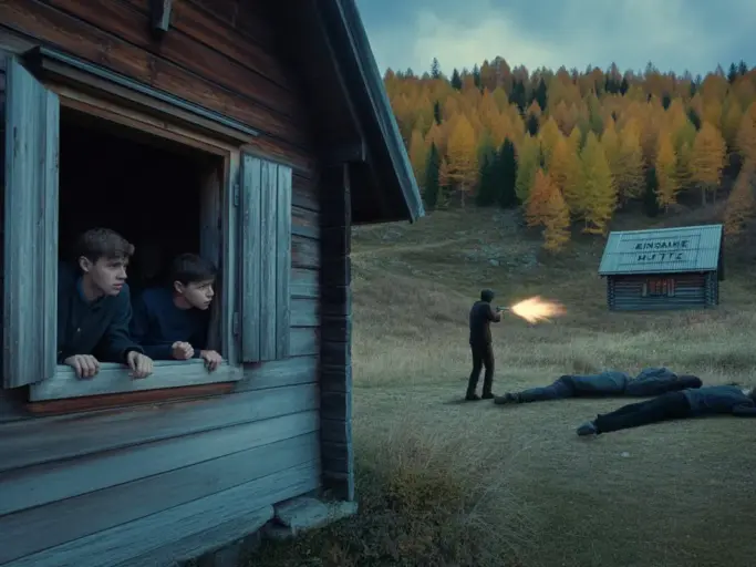 a photograph of a solitary wooden cabin IC4VQ4HRwCBY98LzPUFug aSGmFe8PQ1W0hwEkQSlQWw