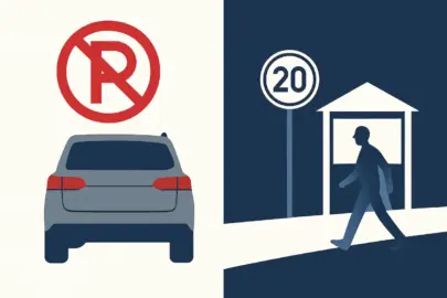 verkehrssatire tempo20 parktasche