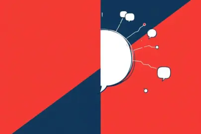 dialog rot weiss blau