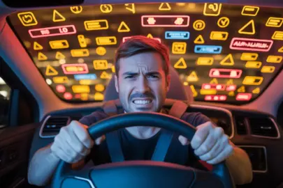 genervter autofahrer assistenzsysteme