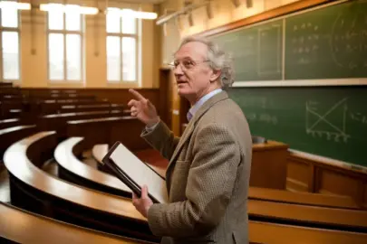 Professor im Hörsaal