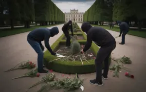 Symbolfoto Vandalen im Schlosspark