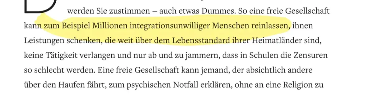 Millionen Integrationsunwilliger