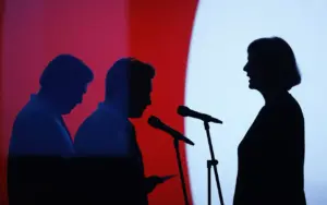 a striking two part composition in red a 4Ji1SNKUTFeDJMcLzODzGw xphKaYbaSSe3kWM4pBH7Xw