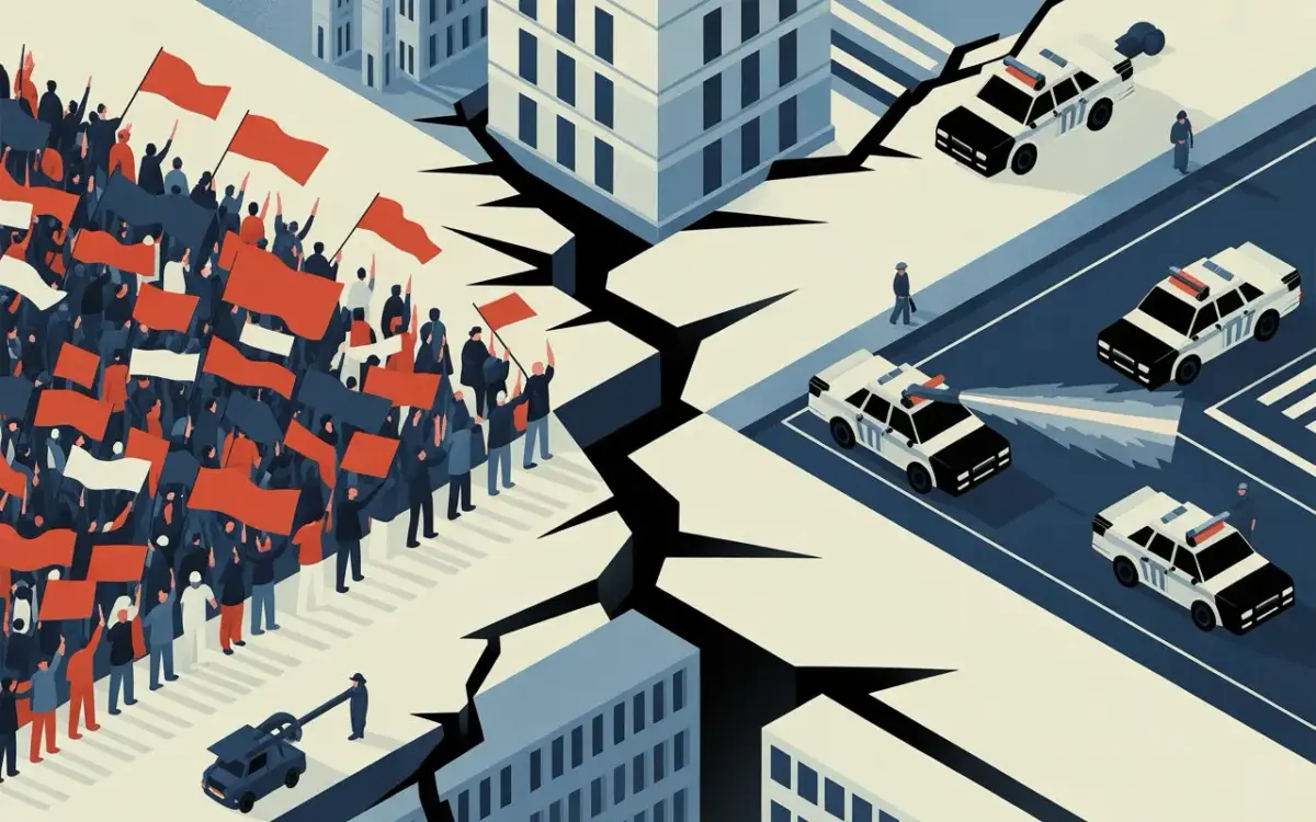 gewalt escalation giessen afd jugend proteste