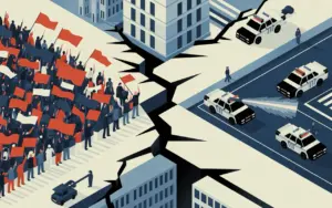 gewalt escalation giessen afd jugend proteste