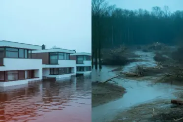 Die Ressourcenschutzsiedlung und ihr Schicksal nach dem Starkregen