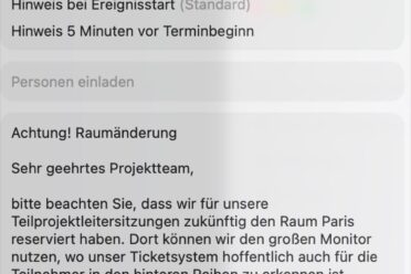 Teilprojektleitersitzung