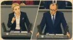 Visionen gegen Anklage – Merz vs. Weidel