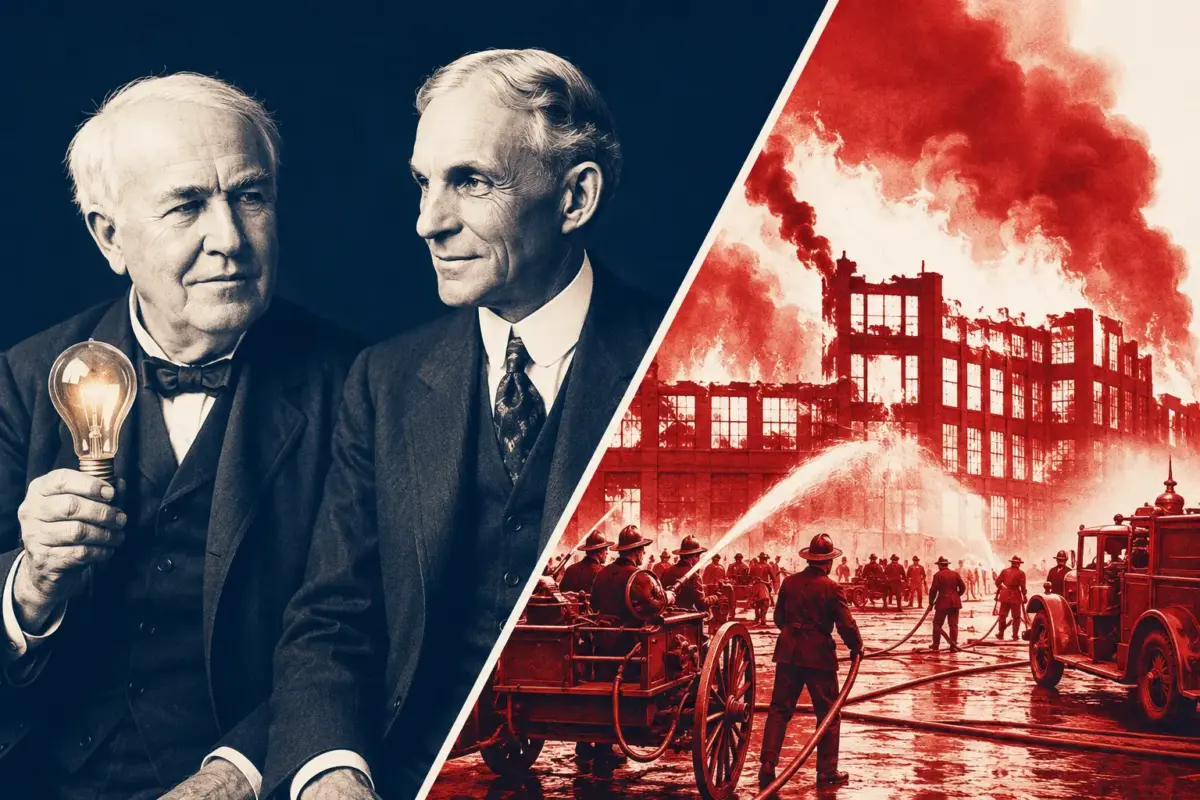 edison ford freundschaft feuer fabrik