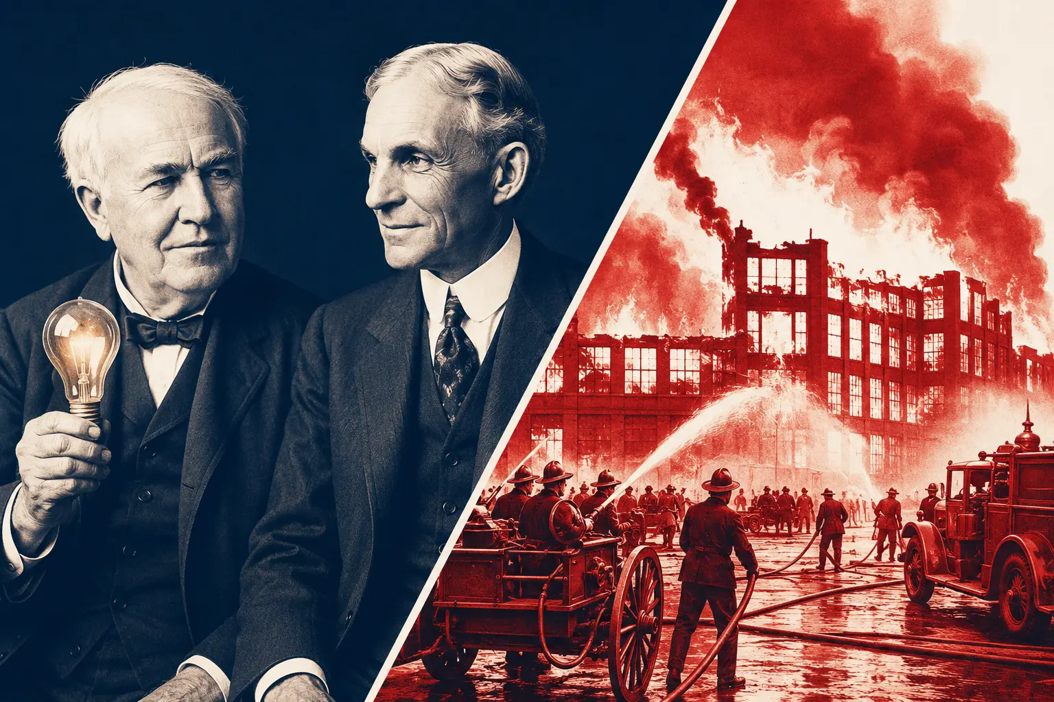 edison ford freundschaft feuer fabrik