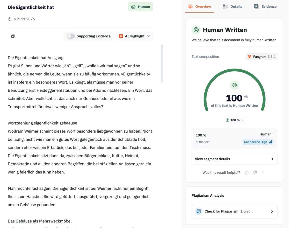 Der volle Durchblick - oder: Wie man den Ruf von Menschen unterminiert. 2 humanwritten