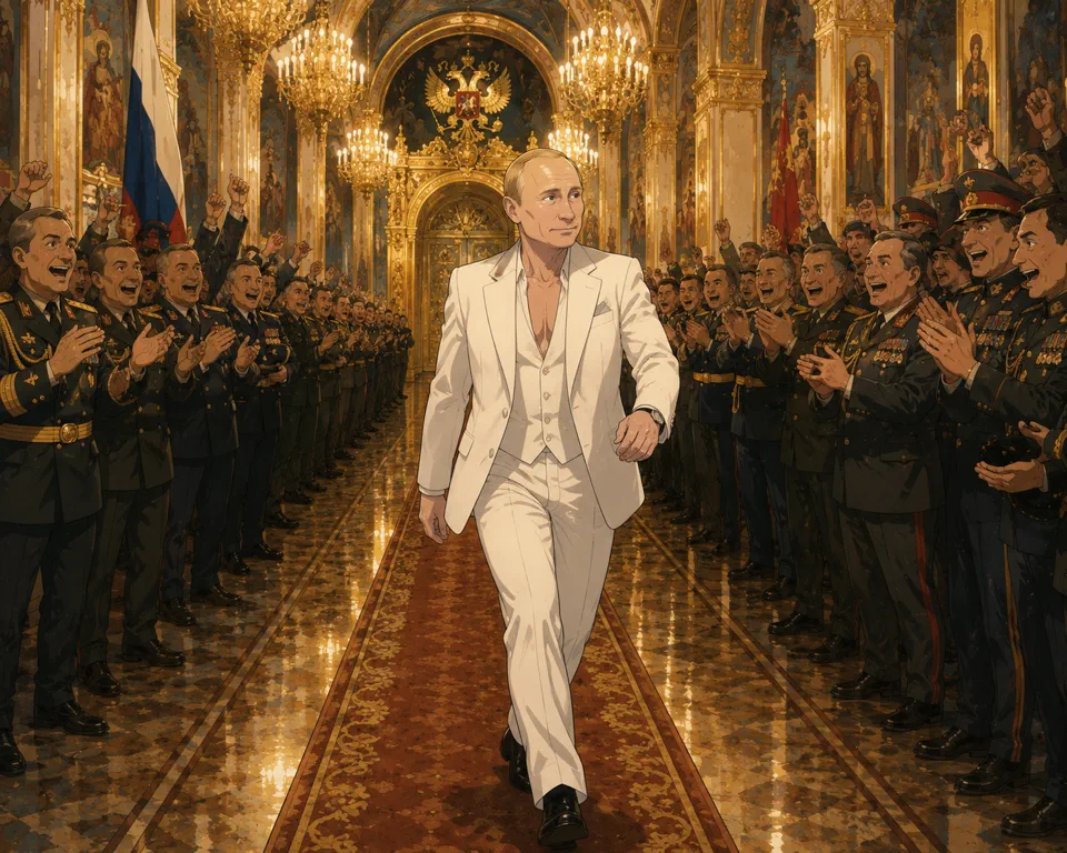 Wieso erinnert Travolta mich an Wladimir Putin? 1 Putin alias Travolta