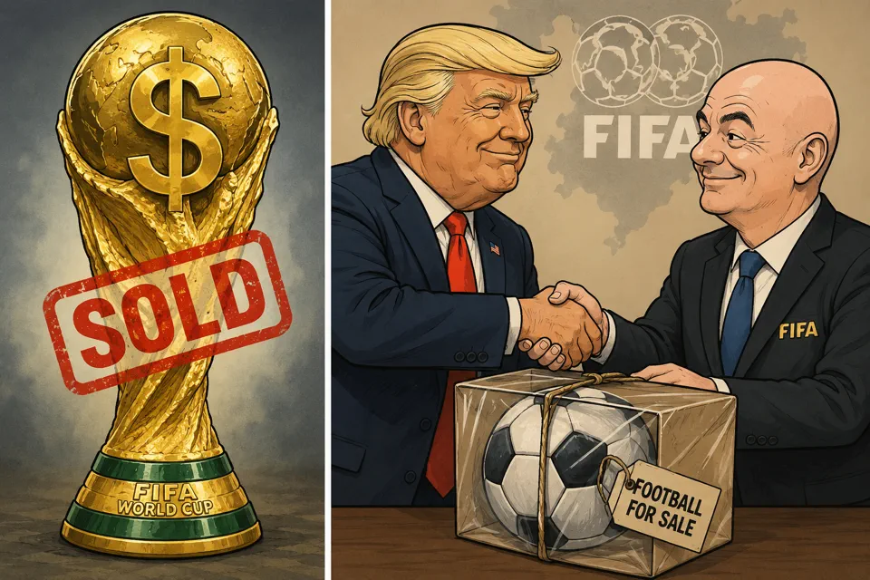 Trump und Infantino beim Handshake