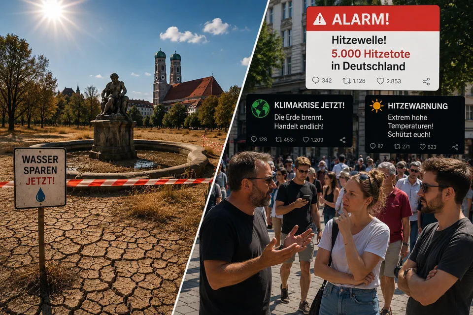 Dürre in der Stadt trifft auf öffentliche Debatte über Hitzewarnungen.