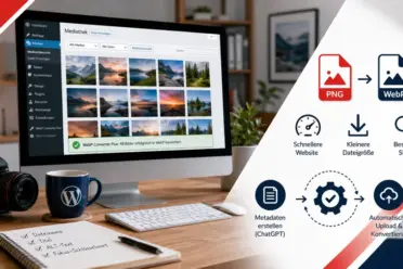 WordPress-Bildworkflow mit automatisierter WebP-Konvertierung