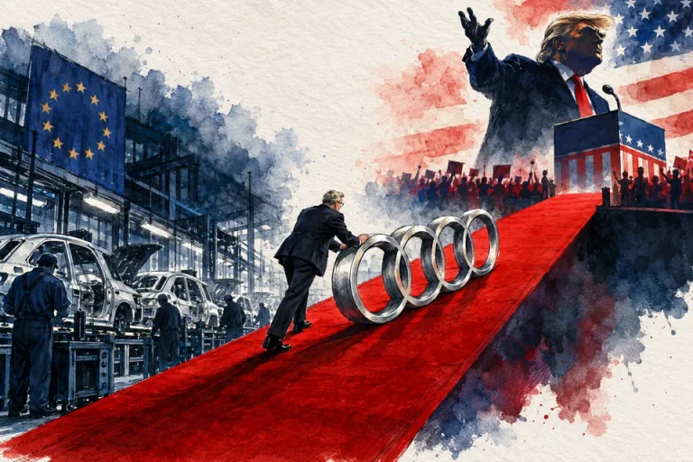 audi-trump-vier-ringe-wenig-rueckgrat
